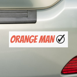 Orange Man Trump Funny Election 2024 Autoaufkleber