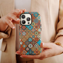 Orange Mandala Ethnic | iPhone 14 Case-Mate