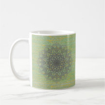 Orange Mandala Tasse