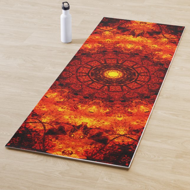 Orange Mandala Yogamatte (Beispiel)