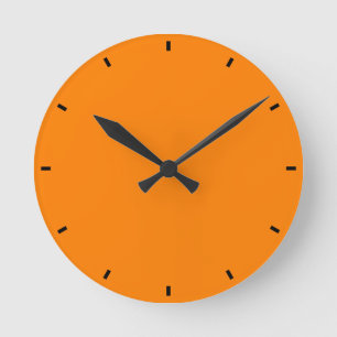 Orange Mandarin Runde Wanduhr