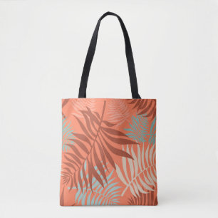 Orange Mandarine Blätter Tasche