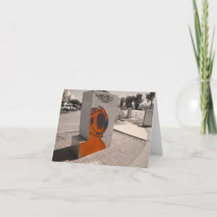 Orange Mann Karte