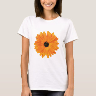 Orange Marigold Blume Graphic T Shirt. T-Shirt