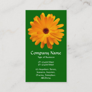 Orange Marigold - Grüne Grüne Visitenkarte