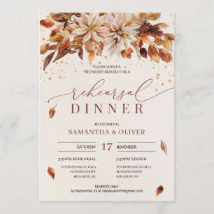 Orange Marigold HerbstBlume Boho Probe Einladung