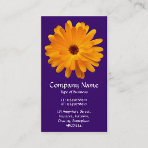 Orange Marigold - Tief Lila Visitenkarte
