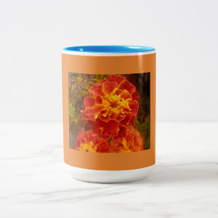 Orange Marigold Zweifarbige Tasse