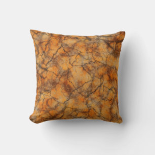 Orange Marmor Kissen