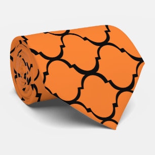 Orange marokkanisches Design Krawatte