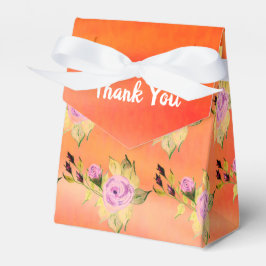 Orange Mauve und Lila Geschenkschachtel