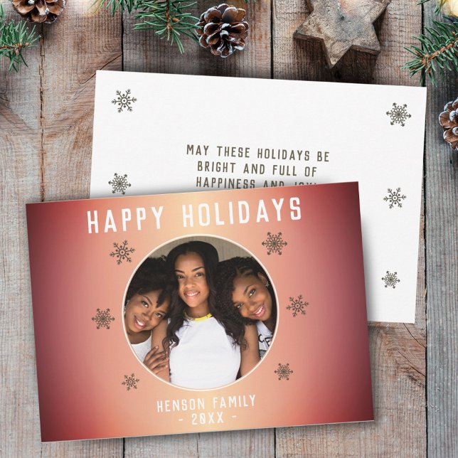 Orange Metallic Snowflake Foto Weihnachten (Von Creator hochgeladen)