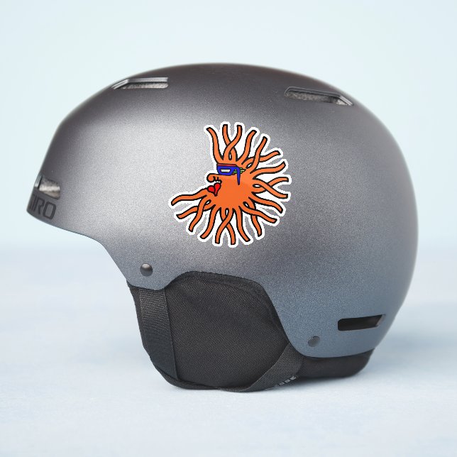 Orange Migros-Salz Aufkleber (Helmseite)