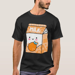 Orange Milk Shake Kawaii Japanischer Anime Fan T-Shirt
