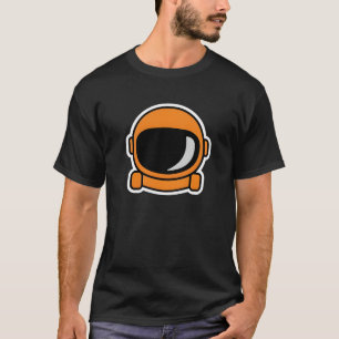 Orange Minimalistischer Astronaut, Astronaut Liebh T-Shirt
