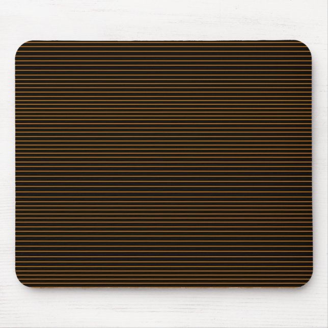 Orange Minimallinien Mousepad (Vorne)