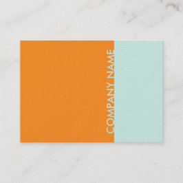 Orange Mint Modern Visitenkarte