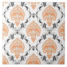 Orange mit Viktorianischem Ohrmuster