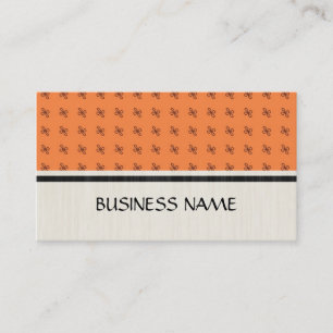 Orange Modern Geometric Muster Visitenkarte
