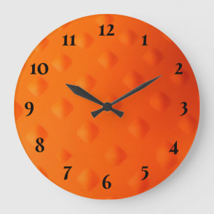 Orange modern große wanduhr