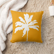 Orange Modern Tropical Palm Tree Summer