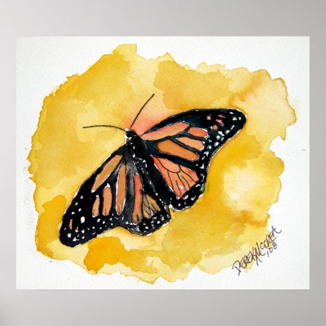 orange_monarch_butterfly poster (Vorne)