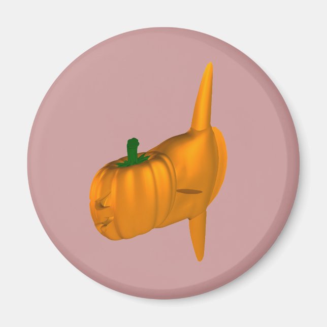 Orange Mondfisch Magnet (Vorne)