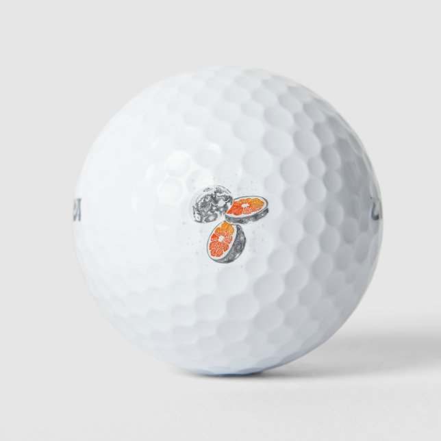 Orange Moon Golfball (Vorderseite)