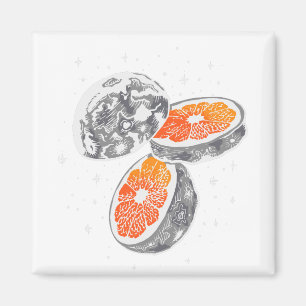 Orange Moon Magnet