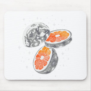 Orange Moon Mousepad