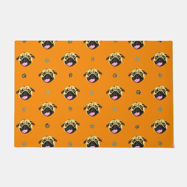 Orange Mops Door Mat Fußmatte (Vorderseite)
