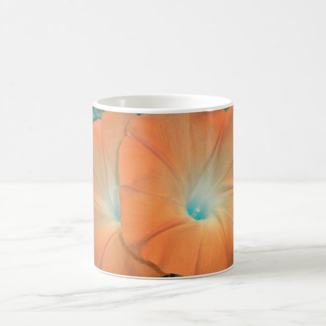 Orange Morning Glory Duo Tasse (Mittel)