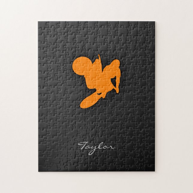 Orange Motocross Puzzle (Vertikal)
