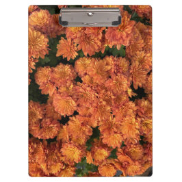 Orange Mums Clipboard Klemmbrett