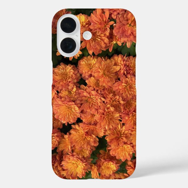 Orange Mums iPhone 16 Fall Case-Mate iPhone Hülle (Rückseite)
