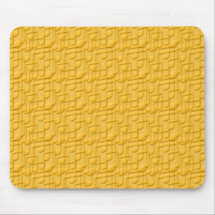 Orange Musiknoten Mousepad