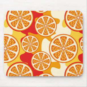 Orange Muster Mousepad