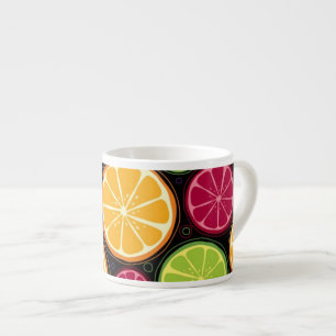 Orange Muster und Hintergrund Espressotasse
