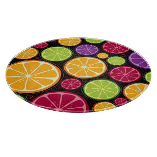 Orange Muster und Hintergrund Schneidebrett