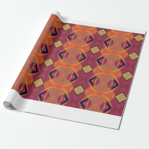 Orange N Pink Diamant Jeden Anlaß Wrapping Paper Geschenkpapier