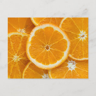 Orange Nah-up Foto Postkarte