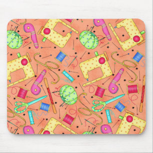 Orange Nähkonzepte Mousepad