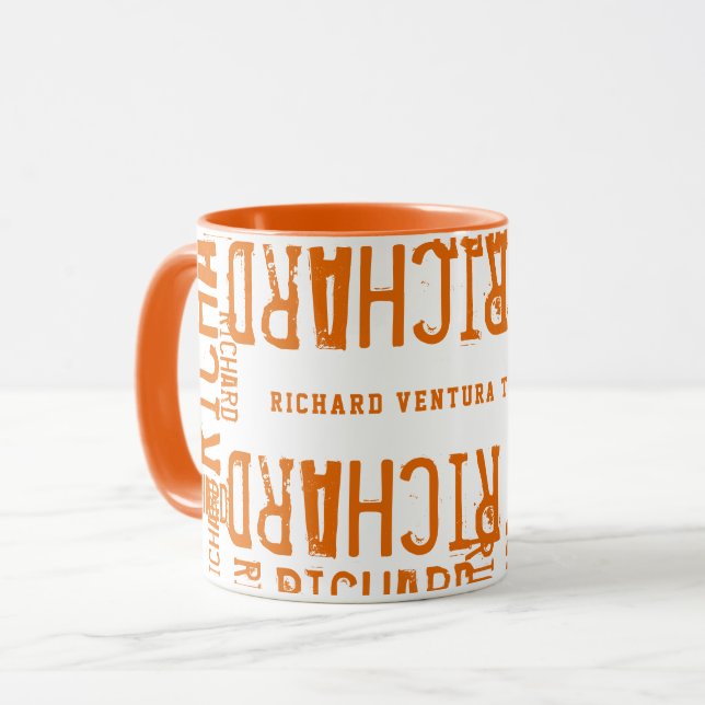 Orange Name Cool Tasse (Vorderseite Links)
