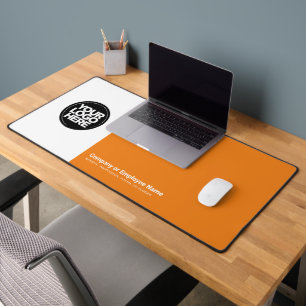 Orange Name des benutzerdefinierten Firmenlogos, Schreibtischunterlage
