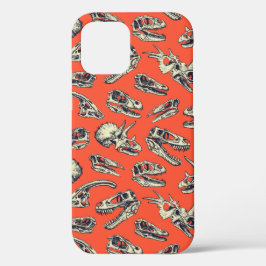 Orange & Navy Dinosaurier Skulls Case-Mate iPhone Hülle