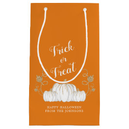 Orange Niedlich Pumpkin Trick oder Treat Halloween Kleine Geschenktüte