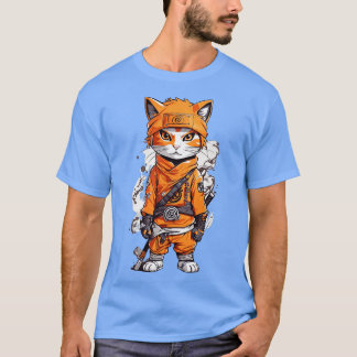 Orange Ninja Cat TShirt