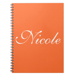 Orange Notebook Notizblock