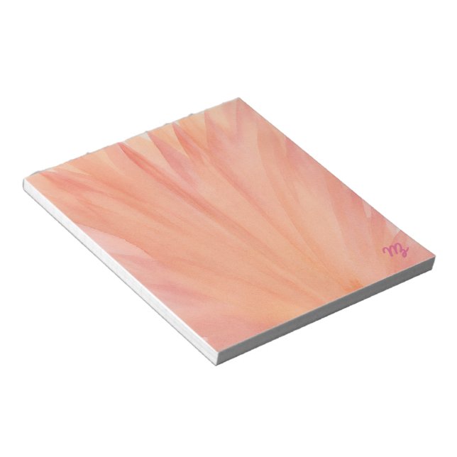 Orange Notepad Notizblock (angewinkelt)