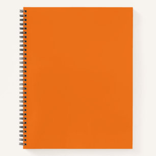 Orange Notizbuch